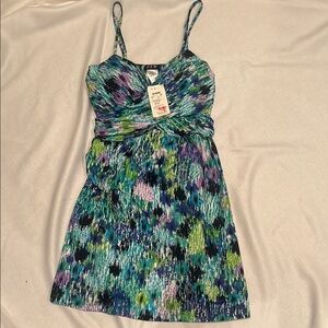 Multicolor Patterned Dress with adjustable straps